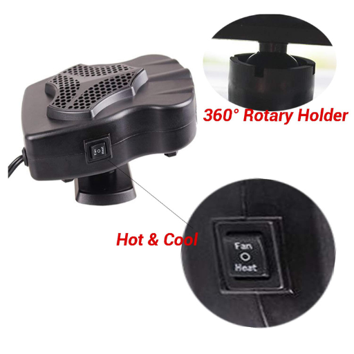 Sogo Car Heater with Anti fog 12V - 300W