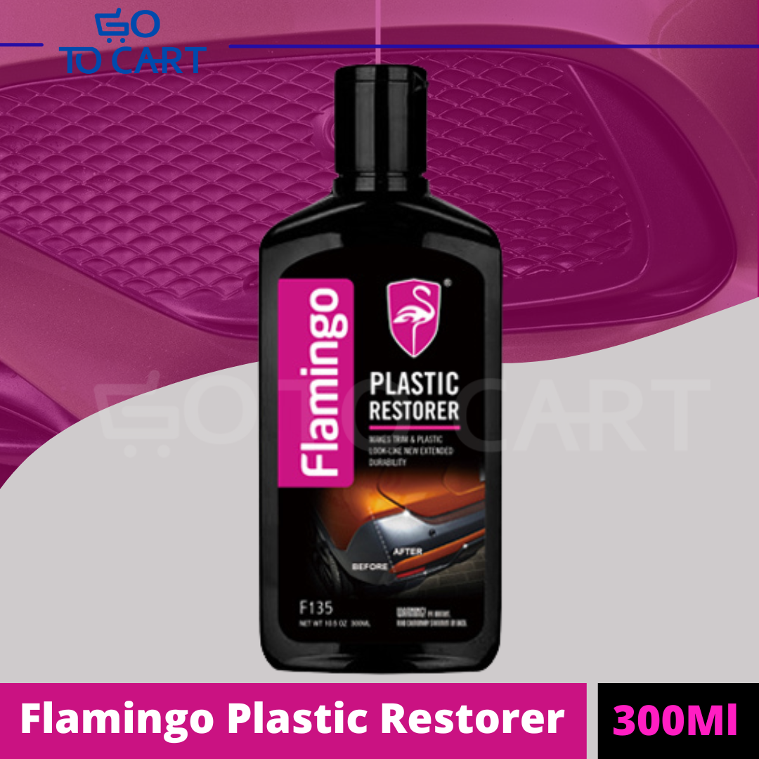 Flamingo Plastic Restorer - 300Ml | Free microfiber towel included