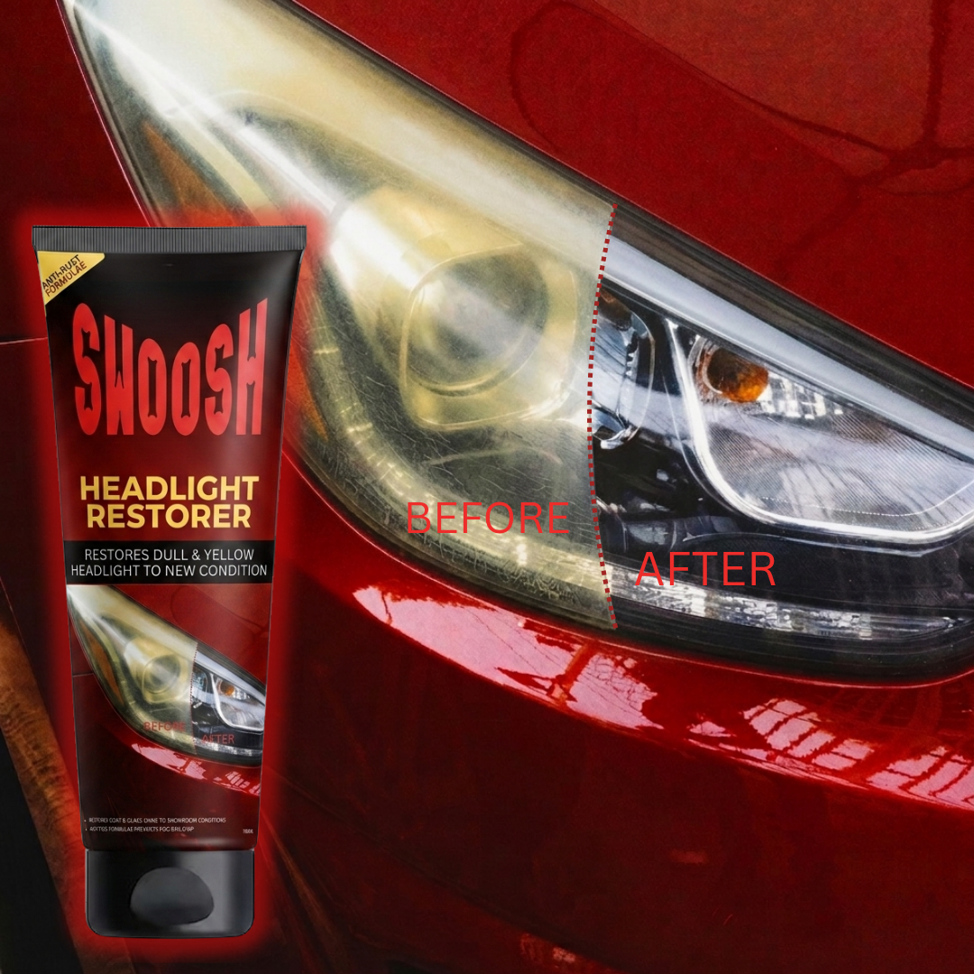 Swoosh Headlight Restorer - Free applicator pad included - 🇺🇸USA Engineered