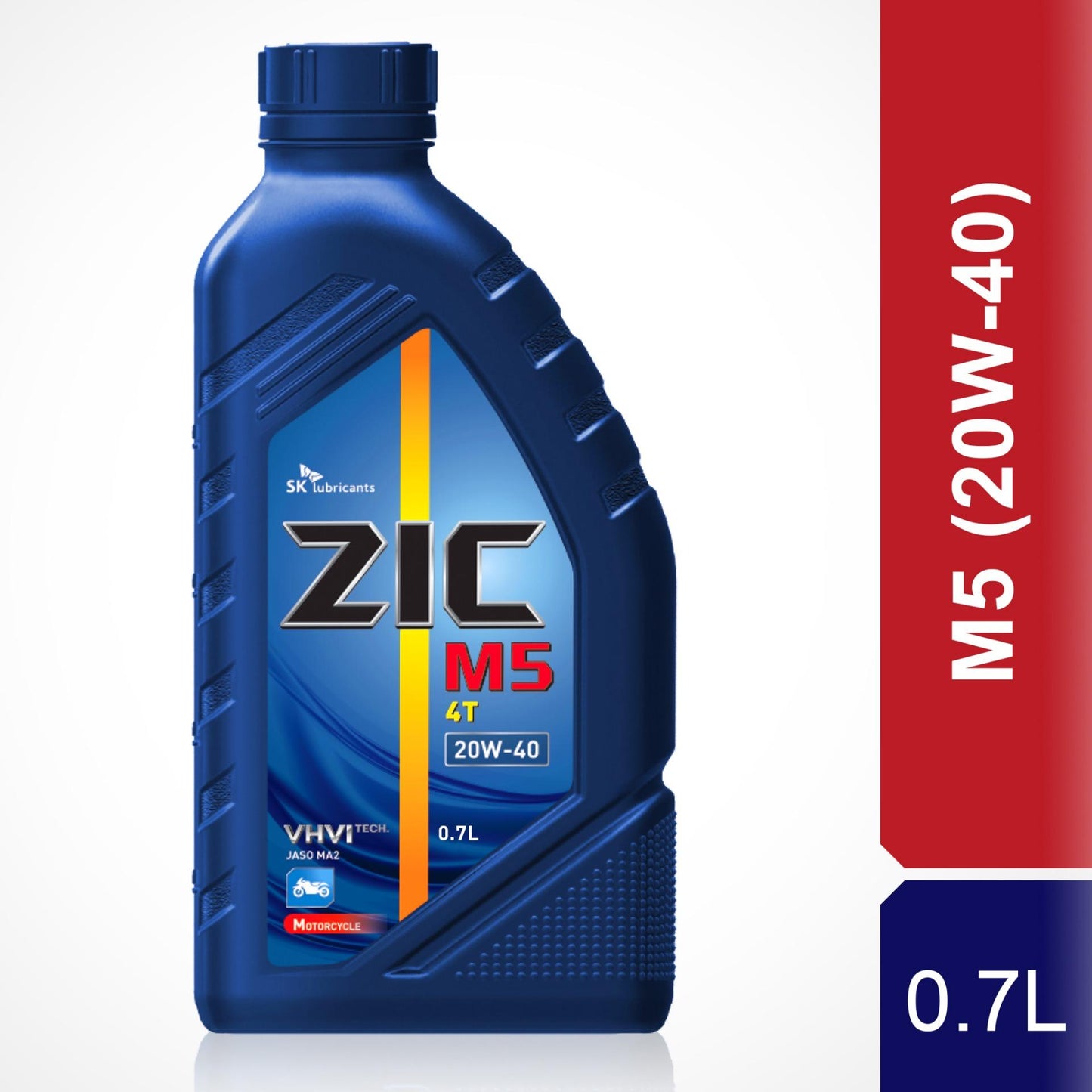 Zic M5 20W-40 - Motorcycle Engine Oil - 0.7Liter