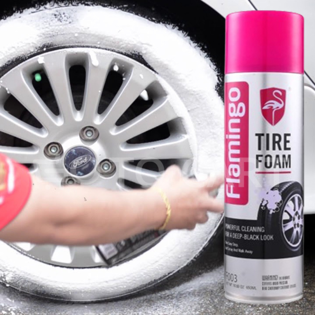 Flamingo Tire Foam | 650ml | Tyre Cleaner