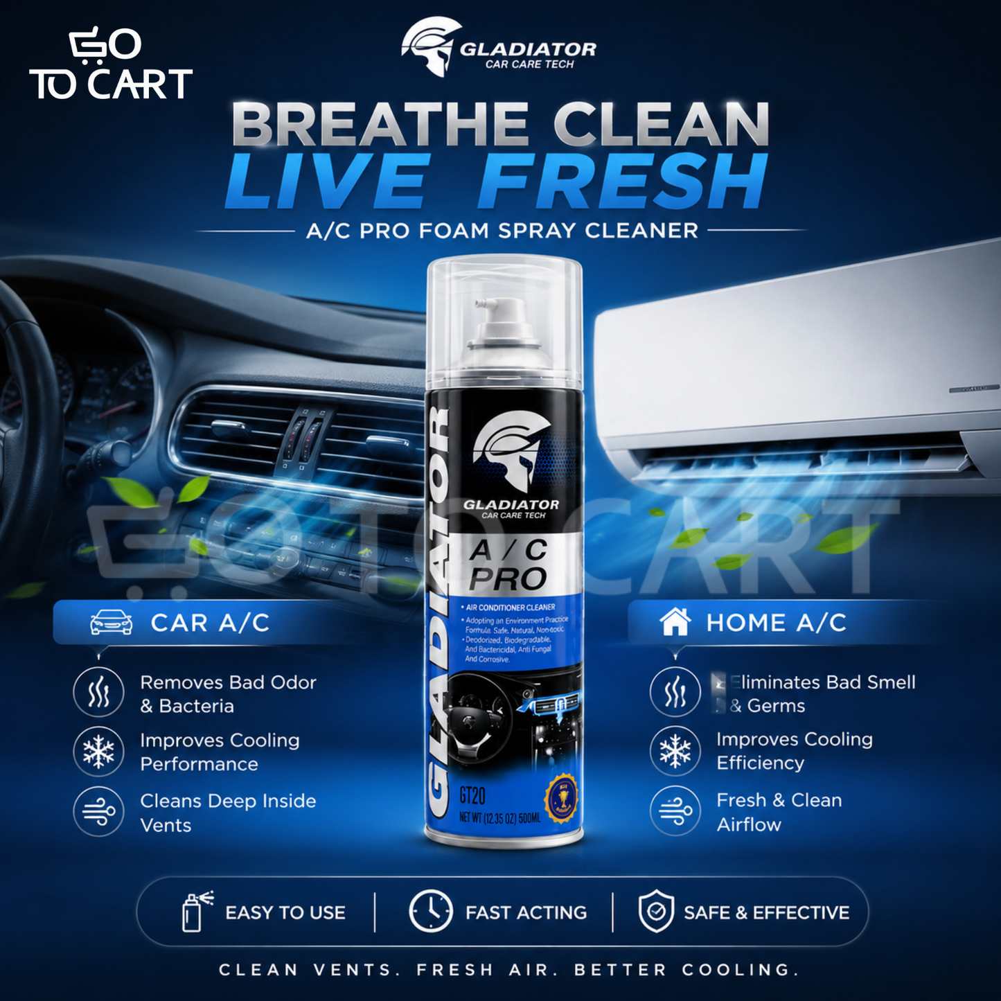 Air Conditioner Vent Cleaner - 500Ml