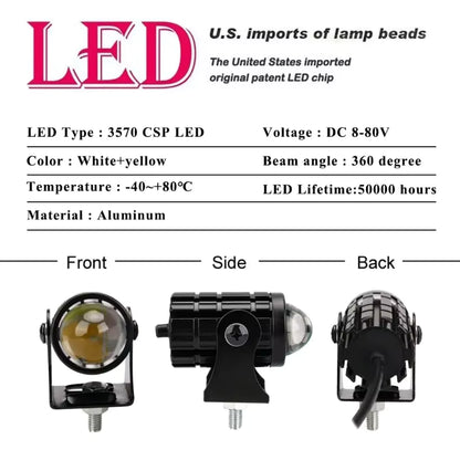 Projector Lens Light | Spot Light for All Cars and Bike