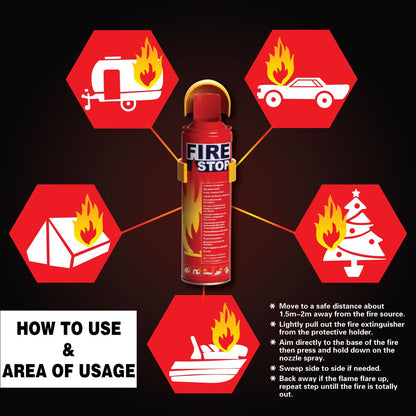 Fire Stop Spray - 500Ml - Multipurpose Fire Extinguisher