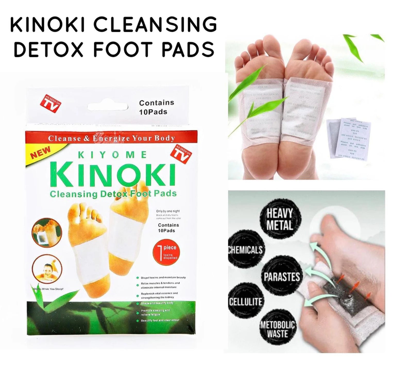 Kinoki Detox Foot Patches (Set of 10)