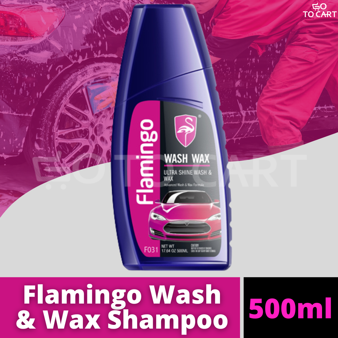 Flamingo Car Shampoo 500ml | Wash & Wax Shampoo