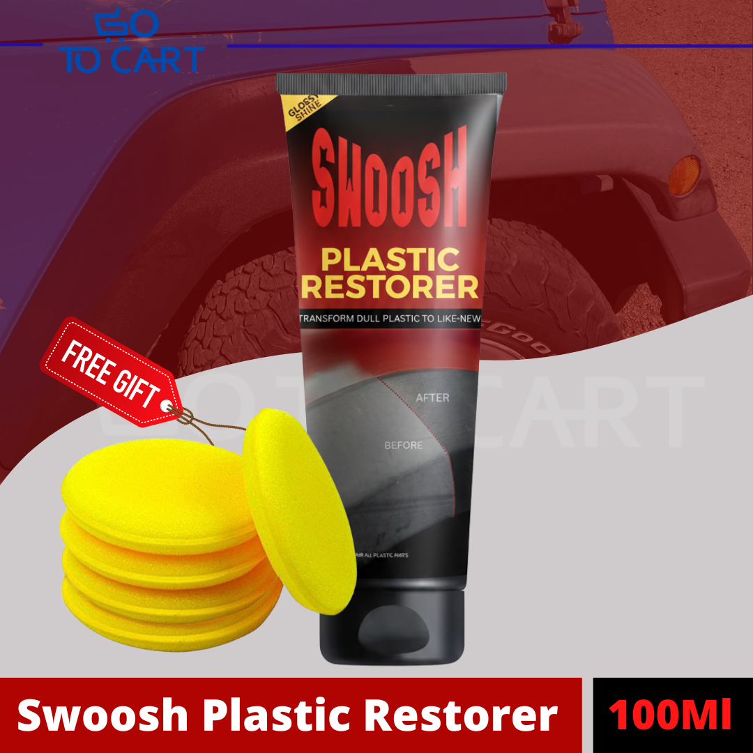 Swoosh Plastic Restorer - Free applicator pad included - 🇺🇸USA Engineered