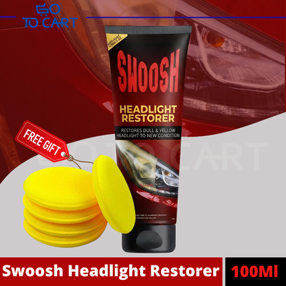 Swoosh Headlight Restorer - Free applicator pad included - 🇺🇸USA Engineered