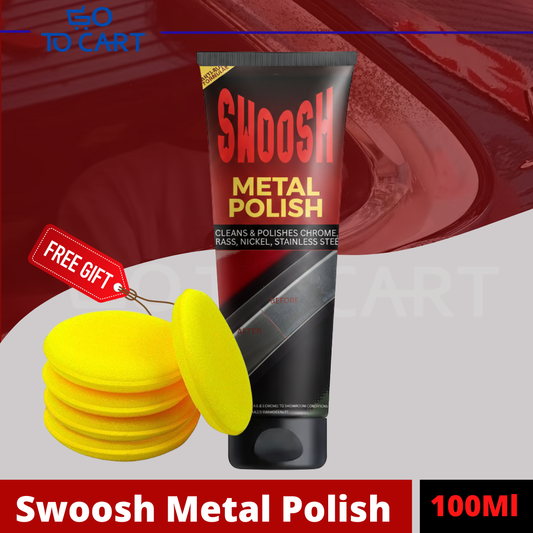 Swoosh Metal Polish - Free applicator pad included - 🇺🇸USA Engineered
