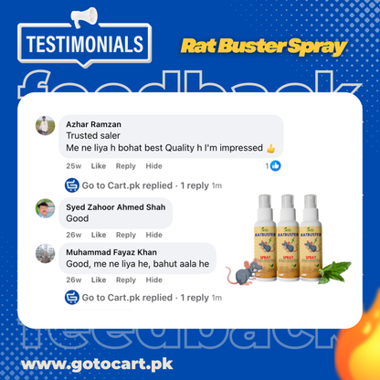 Ratbuster Spray Prevents Rat Attacks