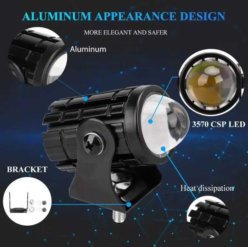 Projector Lens Light | Spot Light for All Cars and Bike