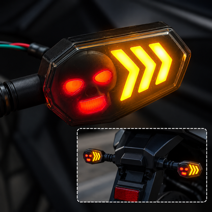Skull Glow DRL Indicators for Bike | Set of 2