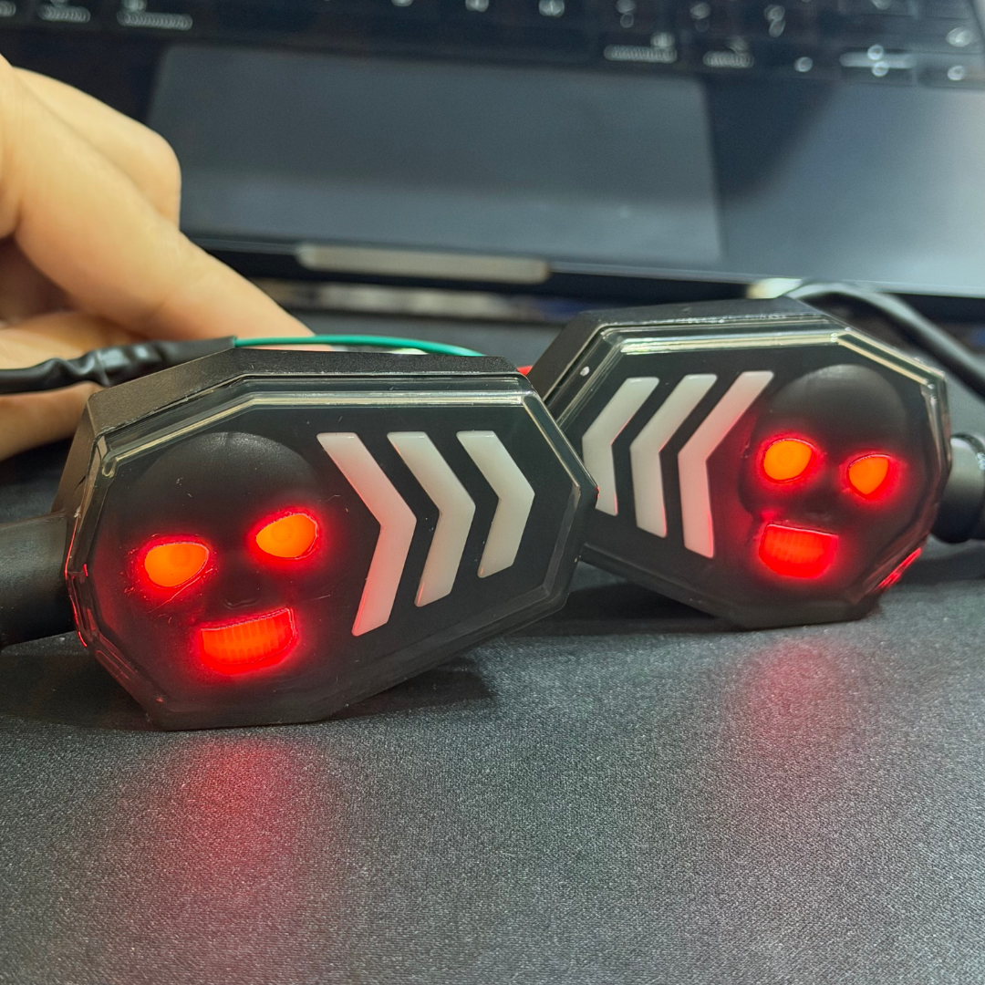 Skull Glow DRL Indicators for Bike | Set of 2