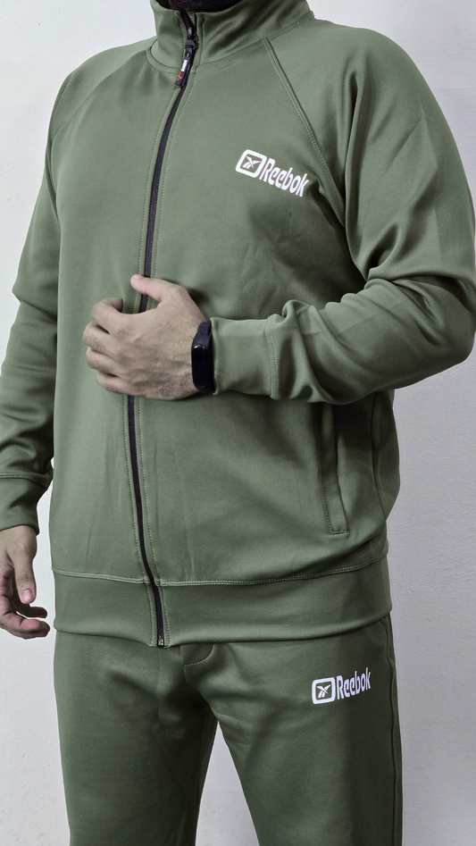 Premium Tracksuit Export Quality - Olive Green