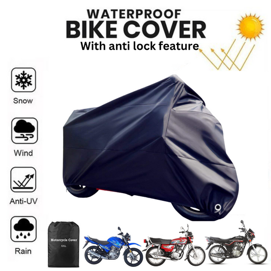 Waterproof Bike Top Cover with anti-theft Feature