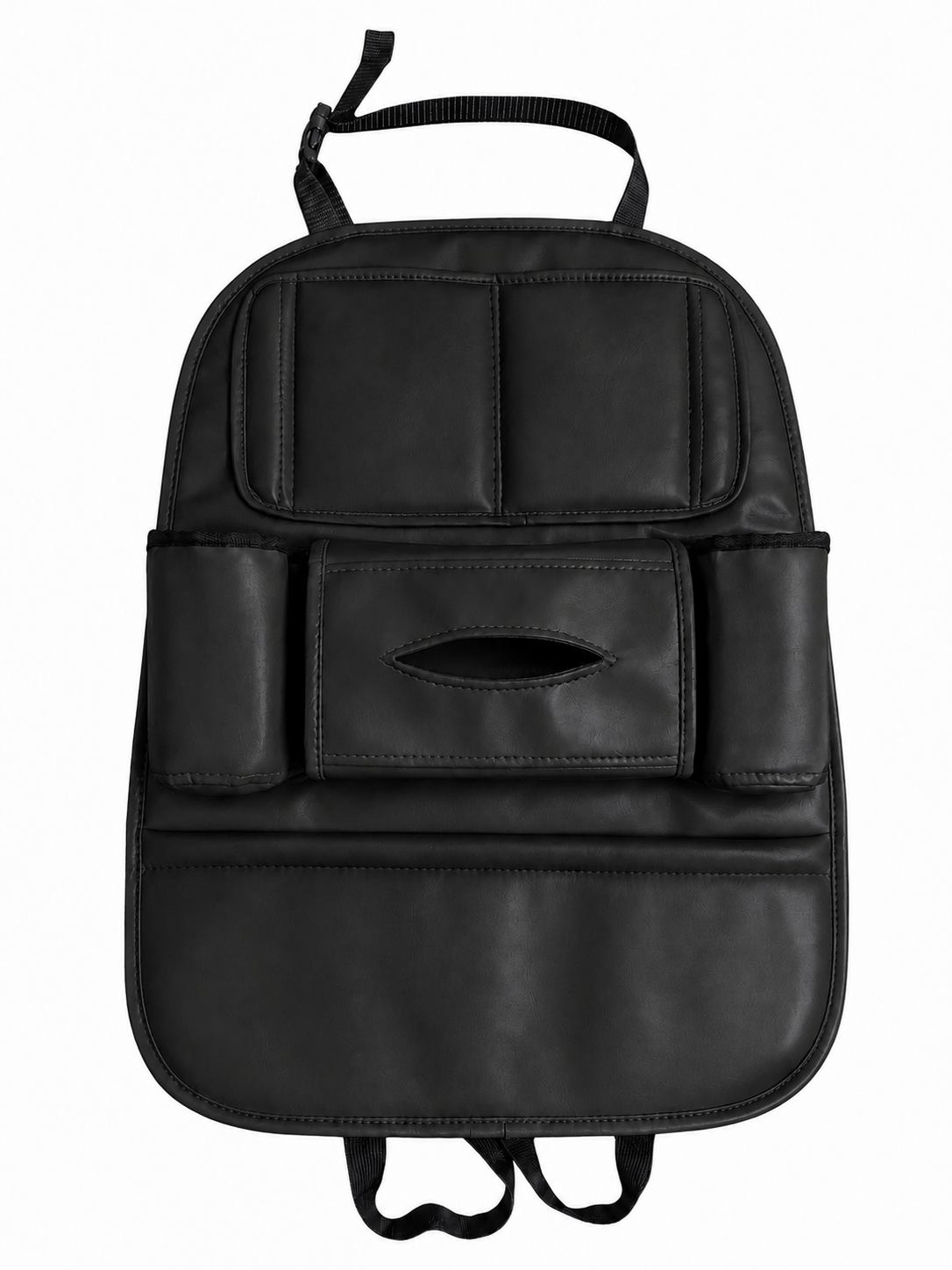 Car Seat Organizer with Cup Holders & Tissue Dispenser