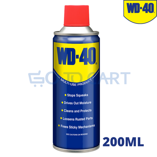 WD 40 Spray - 200ml - Rust Releasing Spray - Rust Removing