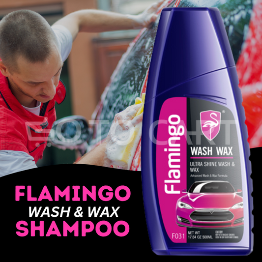 Flamingo Car Shampoo 500ml | Wash & Wax Shampoo