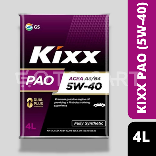 KIXX PAO A3/B4 5W-40 ( Gasoline Engine Oil ) - 4Liter