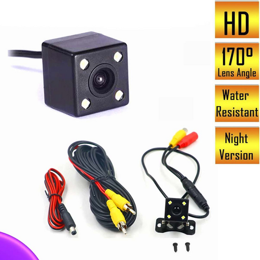 Universal Rear View Camera for all Cars | 4 LED - 170° Wide Angle