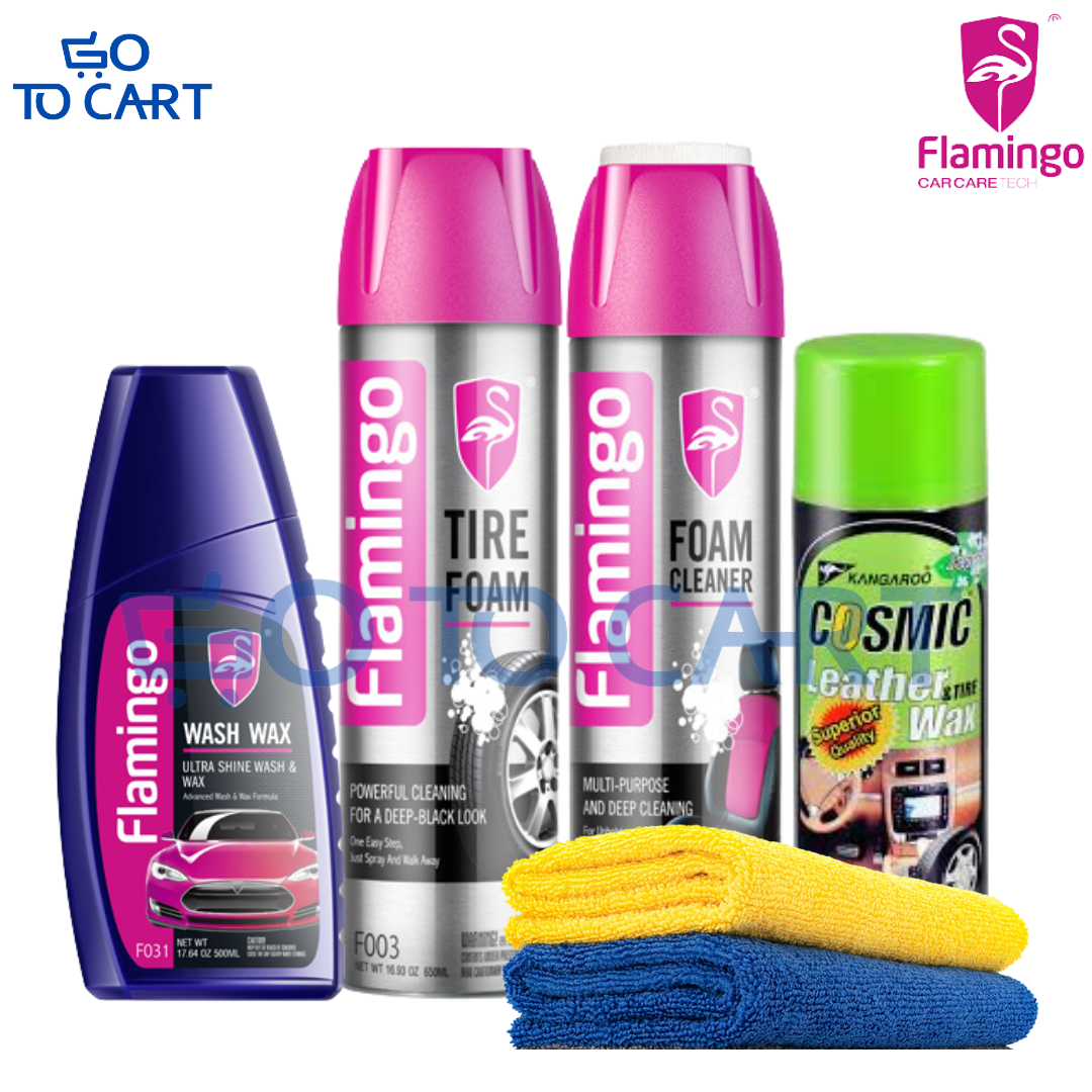 Flamingo Car Care Kit - 5 in 1