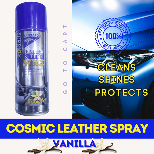 Cosmic Dashboard Polish Spray - Vanilla - 450ML - cosmic leather and tire wax spray