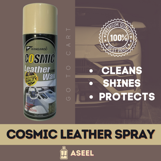 Cosmic Dashboard Polish Spray Aseel - 450ML - cosmic leather and tire wax spray