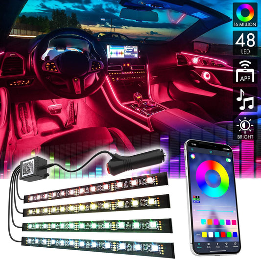 Atmosphere Lamp Kit | Bluetooth Phone Control | Universal for Car and Bikes