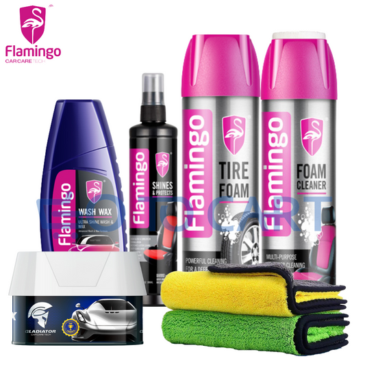 Flamingo All Rounder Car Care Deal - Car Care Pack of 6