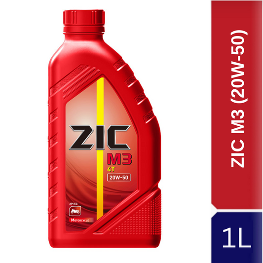 ZIC M3 - 20W-50 ( 4-Stroke Motorcycle Engine Oil) - 1Liter
